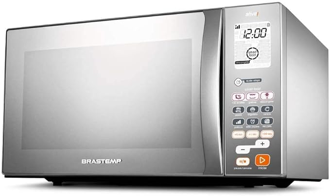 Micro-ondas Brastemp 38 Litros cor Inox Espelhado com Grill - BMJ38AR 110V