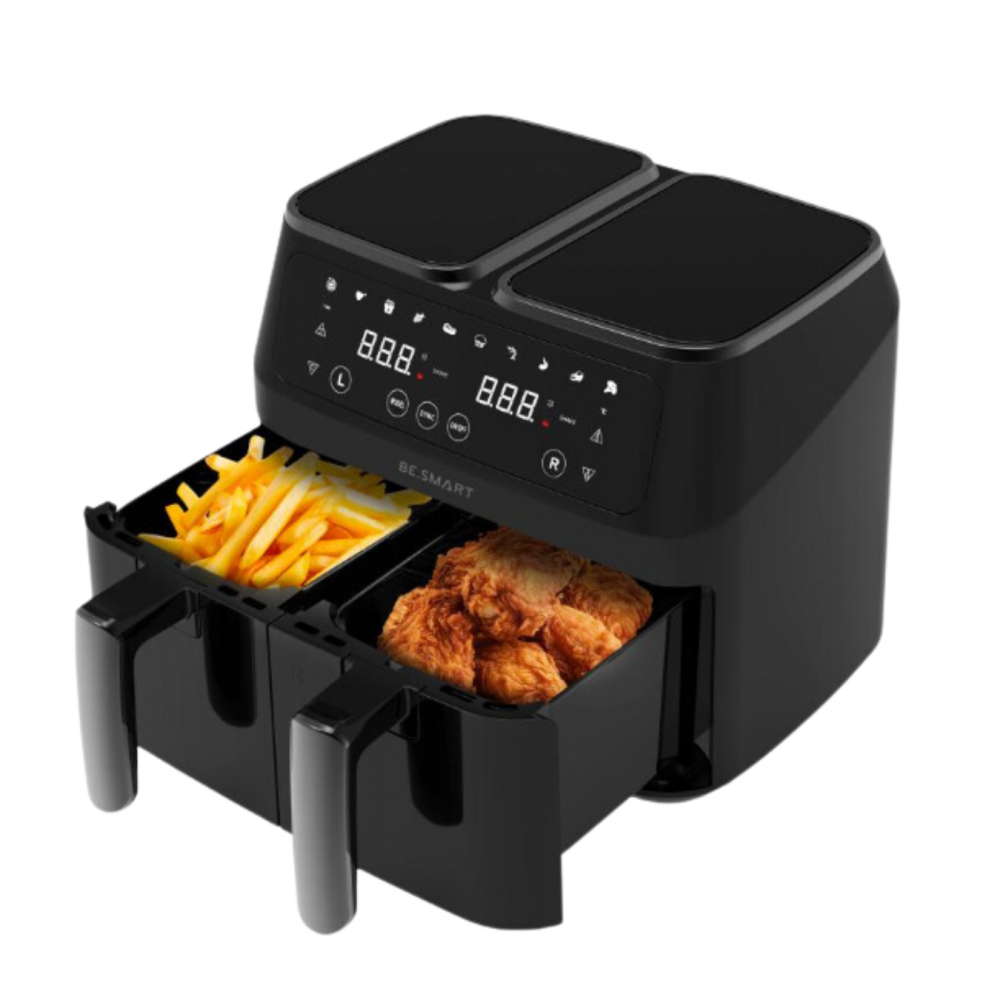 Fritadeira Dual Fryer Elétrica Preto 8,0L 127v - Be Smart